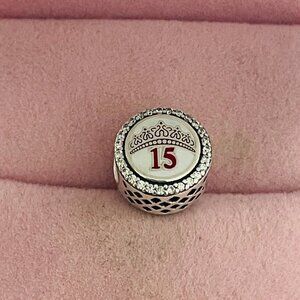Pandora 15 years old exclusive charm